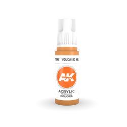 ACRYLIC PAINT -  VOLCANIC YELLOW (17 ML) -  AK INTERACTIVE