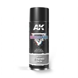 ACRYLIC PAINT -  WARGAME COLOR CYBORG SKIN SPRAY(10.6 OZ) -  AK INTERACTIVE