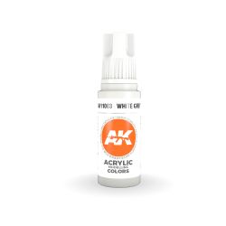 ACRYLIC PAINT -  WHITE GREY (17 ML) -  AK INTERACTIVE