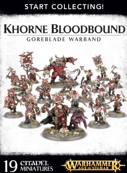 AGE OF SIGMAR -  KHORNE BLOODBOUND - GOREBLADE WARBAND - START COLLECTING! -  BLADES OF KHORNE