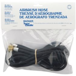 AIRBRUSH -  RIGID BRAIDED HOSE WITH FEMALE FITTING (10') -  BADGER