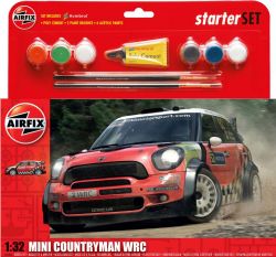AIRFIX -  1/32 - MINI COUNTRYMAN WRC -  STARTER SET 55304A