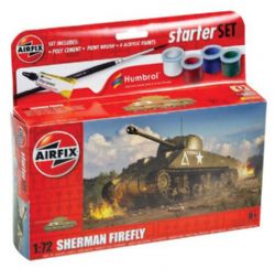 AIRFIX -  1/72 - TANK SHERMAN FIREFLY -  STARTER SET A55003