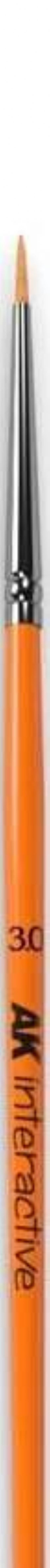 AK INTERACTIVE -  BRUSH SYNTHETIC HAIR -ROUND SIZE 3/0 -  BRUSHES