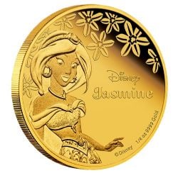 ALADDIN -  DISNEY PRINCESS (IN GOLD): JASMINE -  2015 NEW ZEALAND COINS