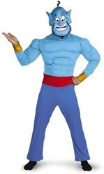 ALADDIN -  GENIE COSTUME - MUSCLE CHEST (ADULT - X-LARGE 42-46)