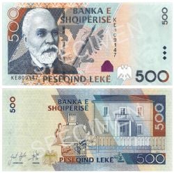 ALBANIA -  500 LEKE 2015 (UNC) 72B