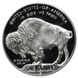 AMERICAN PROOF -  BUFFALO SILVER DOLLAR -  2001 UNITED STATES COINS