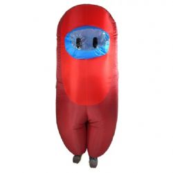 AMONG US -  SUS CREWMATE KILLER INFLATABLE COSTUME - RED (ADULT)