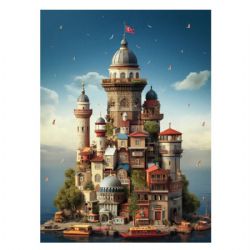 ANATOLIAN -  KIZ KULESI IN ISTANBUL - TURKEY (1000 PIECES) -  YASIN YAMAN