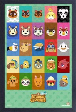 ANIMAL CROSSING -  CHARACTER ICONS FRAMED PICTURE (13