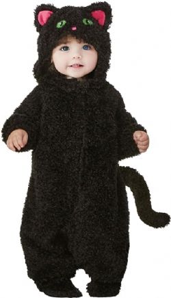 ANIMALS -  BLACK CAT COSTUME (INFANT & TODDLER)