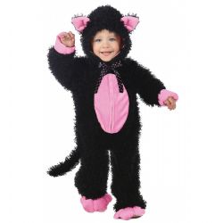 ANIMALS -  BLACK & PINK KITTY COSTUME (INFANT & TODDLER)