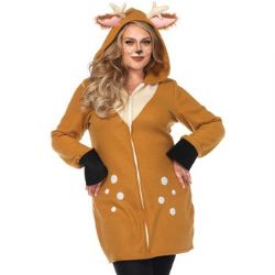 ANIMALS -  COZY FAWN COSTUME (PLUS SIZE - 1X/2X) -  DEER