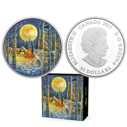 ANIMALS IN THE MOONLIGHT -  LYNX 02 -  2017 CANADIAN COINS
