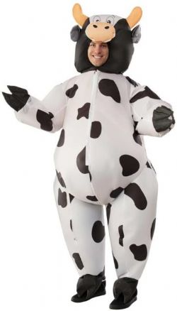 ANIMALS -  INFLATABLE COW COSTUME (ADULT - ONE SIZE)