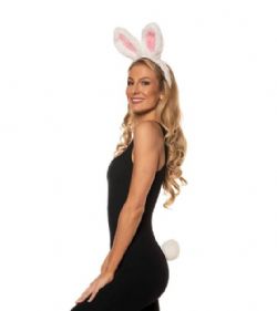 ANIMALS -  RABBIT EARS AND TAIL SET (ADULT)
