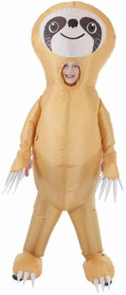 ANIMALS -  SLOTH INFLATABLE COSTUME (CHILD - ONE SIZE)