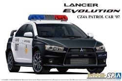 AOSHIMA -  1/24 - MITSUBISHI CZ4A PATROLCAR '07 TAIPEI CITY POLICE DEPARTMENT SP -  LANCER EVOLUTION