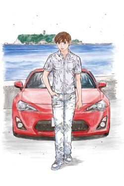 AOSHIMA -  1/24 - TOYOTA 86 KATAGIRI KANATA ZN6 COMICS VOL.1 ODAWARA PIKES PEAK VER. -  MF GHOST 01