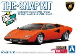 AOSHIMA -  1/32 - LAMBORGHINI COUNTACH LP400(ORANGE) -  SNAP KIT 20-C