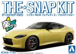 AOSHIMA -  1/32 - NISSAN FAIRLAY RZ34 (IKAZUCHI YELLOW) -  SNAP KIT 17-A