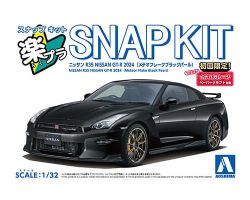 AOSHIMA -  1/32 - NISSAN R35 NISSAN GT-R 2024 (METEOR FLAKE BLACK PEARL ) -  SNAP KIT 03-MB