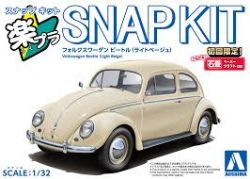 AOSHIMA -  1/32 - VOLKSWAGEN BEETLE (LIGHT BEIGE) -  SNAP KIT 20-LB