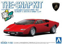 AOSHIMA -  LAMBORGHINI COUNTACH LP400 (RED) - 1/32 -  SNAP KIT 20-A