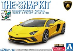 AOSHIMA -  LAMBORGHINIAVENTADOR S (PEARL YELLOW) - 1/32 -  SNAP KIT 12-B