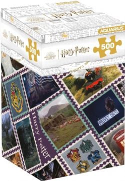AQUARIUS -  TRAVEL STAMPS PUZZLE (500 PIECES) -  HARRY POTTER