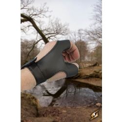 ARCHERY ACCESSORIES -  LEFT-HAND PROTECTION (RIGHT-HANDED ARCHER) LEATHER - BROWN