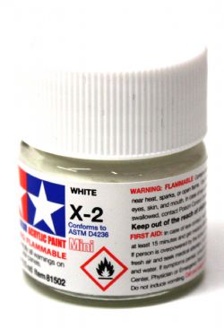ARCRYLIC PAINT -  WHITE (1/3 OZ) X-2