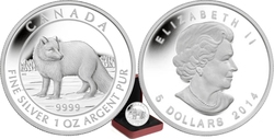 ARCTIC FOX -  2014 CANADIAN COINS