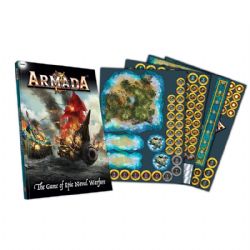 ARMADA : THE GAME OF EPIC NAVAL WARFARE -  RULEBOOK AND COUNTERS (ENGLISH)