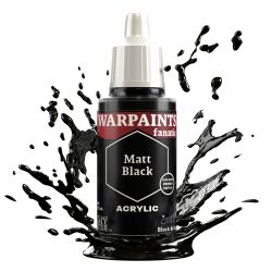 ARMY PAINTER -  FANATIC - MATT BLACK (18 ML) -  WARPAINTS AP #3001