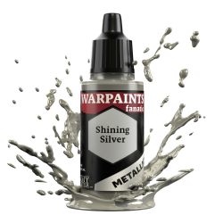 ARMY PAINTER -  FANATIC METALLICS - SHINING SILVER (18 ML) -  WARPAINTS AP #3191