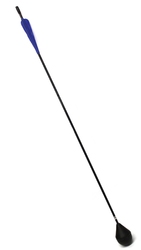 ARROWS -  ROUND HEAD ARROW (LATEX) - BLACK SHAFT / BLUE FLETCHING