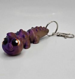 ARTICULATED SENSORY TOY -  CATERPILLAR - KEYCHAIN - RANDOM COLOR