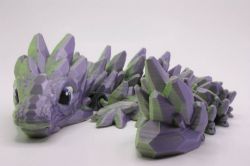 ARTICULATED SENSORY TOY -  GEMSTONE DRAGON - RANDOM COLOR