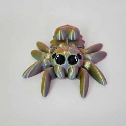 ARTICULATED SENSORY TOY -  HEART SPIDER - RANDOM COLOR