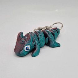 ARTICULATED SENSORY TOY -  LUCKY DRAGON - KEYCHAIN -RANDOM COLOR