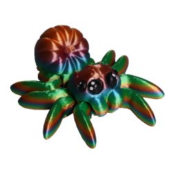 ARTICULATED SENSORY TOY -  PUMPKIN SPIDER - RANDOM COLOR