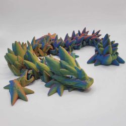 ARTICULATED SENSORY TOY -  SPIKE DRAGON - RANDOM COLOR