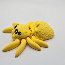 ARTICULATED SENSORY TOY -  STRAWBERRY SPIDER - RANDOM COLOR