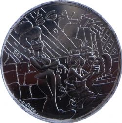 ASTERIX -  EQUALITY - VALUES OF THE REPUBLIC -  2015 FRANCE COINS 01