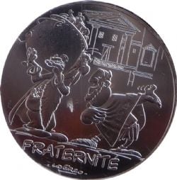 ASTERIX -  FRATERNITY - VALUES OF THE REPUBLIC -  2015 FRANCE COINS 01