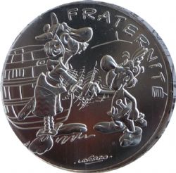 ASTERIX -  FRATERNITY - VALUES OF THE REPUBLIC -  2015 FRANCE COINS 02
