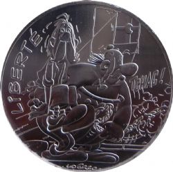 ASTERIX -  LIBERTY - VALUES OF THE REPUBLIC -  2015 FRANCE COINS 02