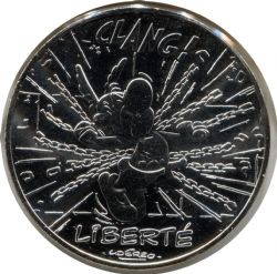 ASTERIX -  LIBERTY - VALUES OF THE REPUBLIC -  2015 FRANCE COINS 07